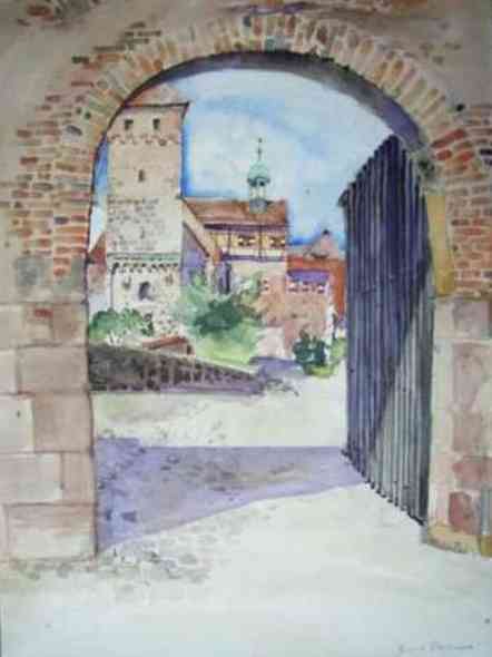 " Nuernberg Stadtmauer; von Gerhard Decker